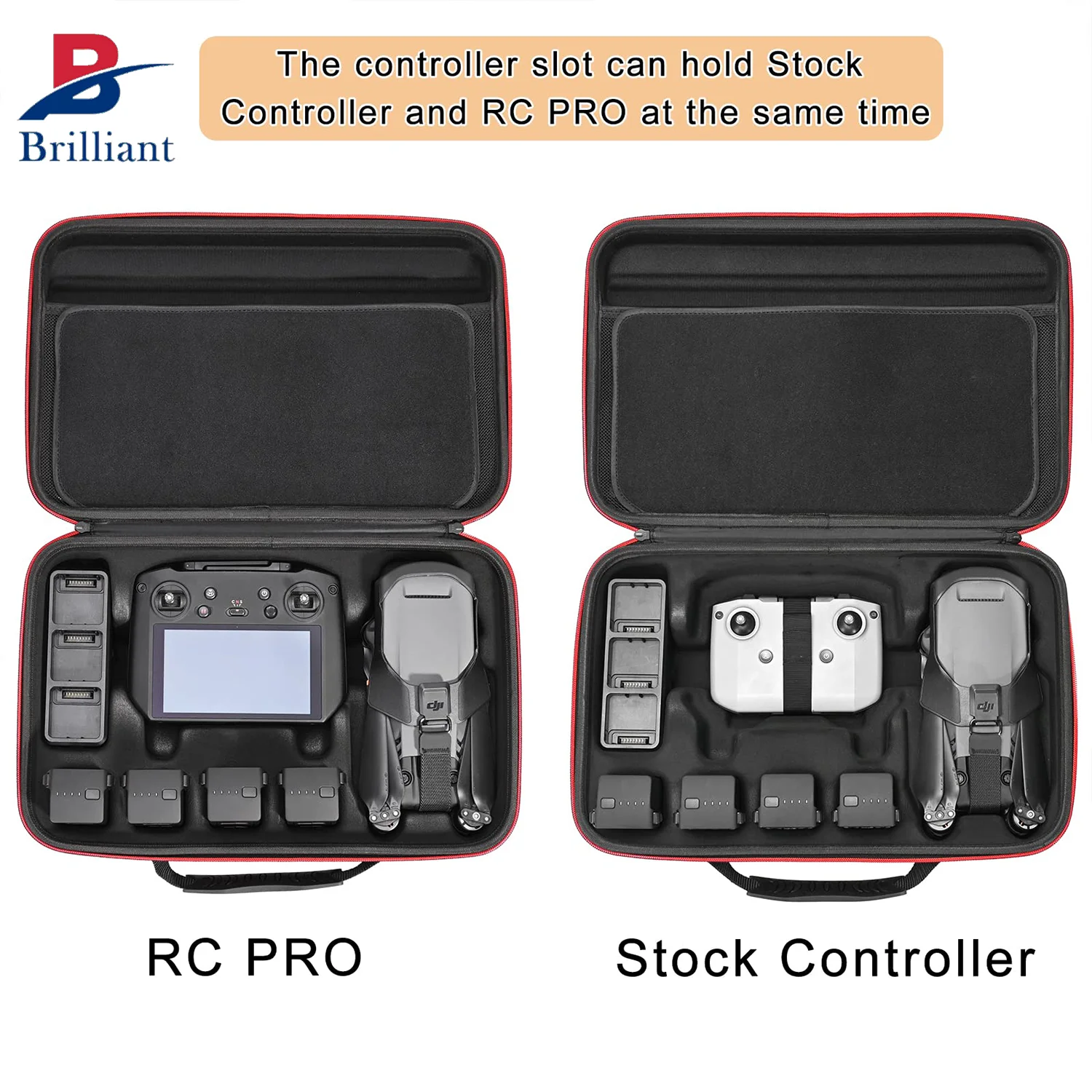 Brilliant Custom Travel Carrying Case for DJI Mavic 3 Classic Portable Eva Hard Shell Storage Case for Drone Controller
