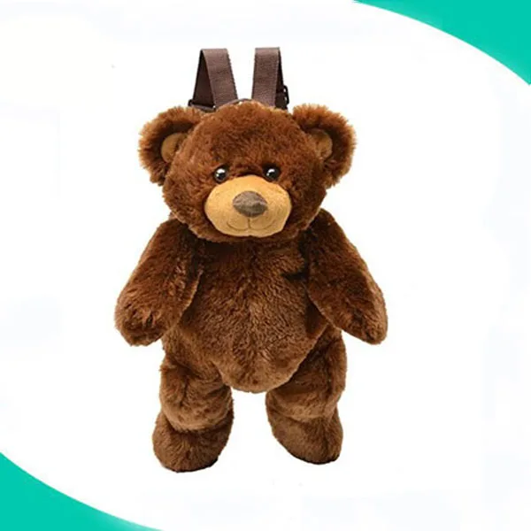 wholesale kids soft stuffed Children school bag custom plush teddy bear backpack