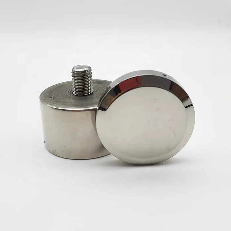 SS316 completed Solid stainless steel standoff High quality Dia=50mm,Off wall 30mm with satin finished