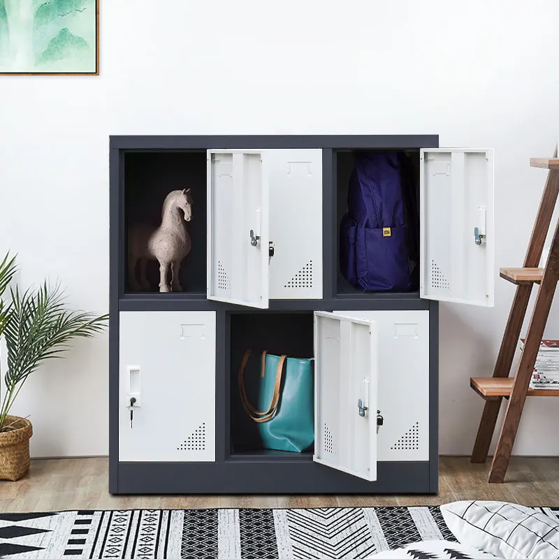 Classroom safe storage cabinet staff steel locker colourful mini lockers