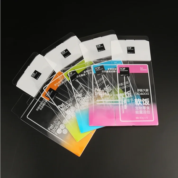 Hangable square acid free acetate transparent PVC PET Clear packaging gift plastic box