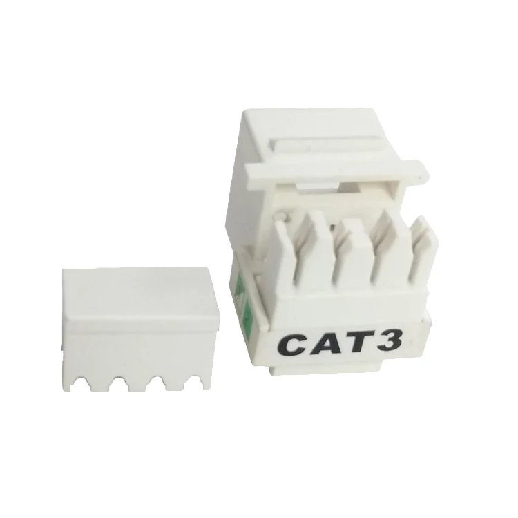 Кот 3 монтажным RJ11 RJ12 телефон KEYSTONE JACK слоновая кость Муфта Разъем 4P4C CAT3