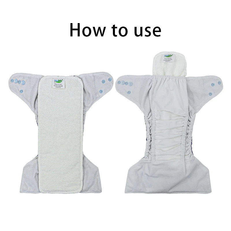 Ananbaby OEM/ODM Comfortable Suede Cloth Nappies High Elastic Double Gussets Baby Cloth Diaper Manufacturer