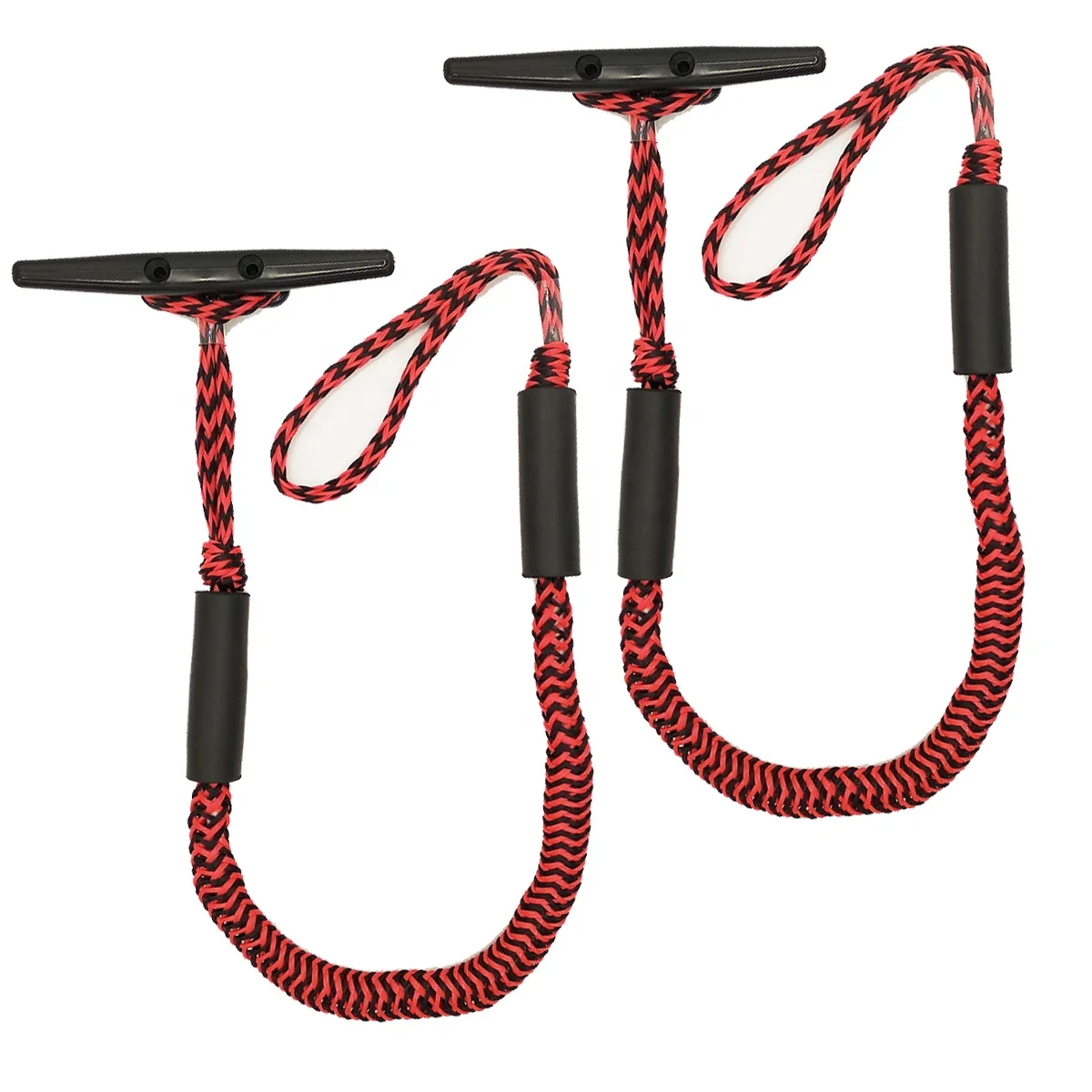 4FT Bungee Dock Line Cords Boat Rope With Foam Floats For Docking