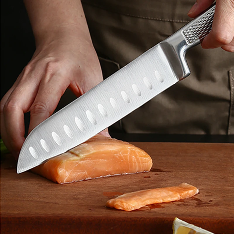 14 pcs best stainless steel forged block kitchen knife sets for kitchen with wooden acacia block stand