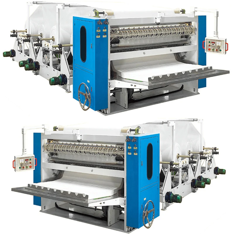 6 Lines 7 Lines 8 Lines V Folding Face Facial Tissue Paper Making Machine with Edge Embossing