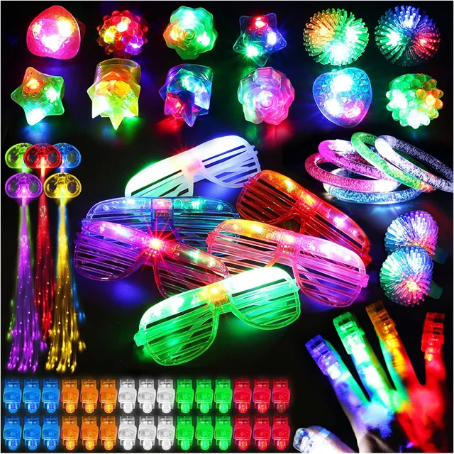 FZXC LED Cotton Candy Cones Colorful Glowing Sticks for Cotton Candy Glowing Marshmallow Sticks Neon Party Favors Supply