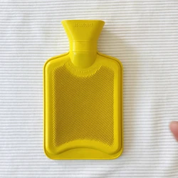 rubber hot water bottle silicone with fleece cover