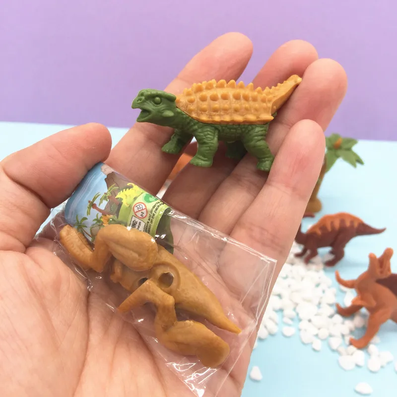Маленькие игрушки от производителя фабричных забавных мягких пластиков мини сборка Diy строительные блоки динозавр орнаменты