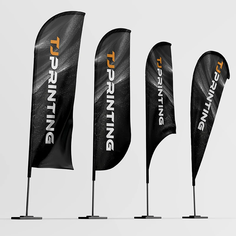 custom size  flag pole teardrop banner decorative flags banners beach flags for sale  from Shanghai