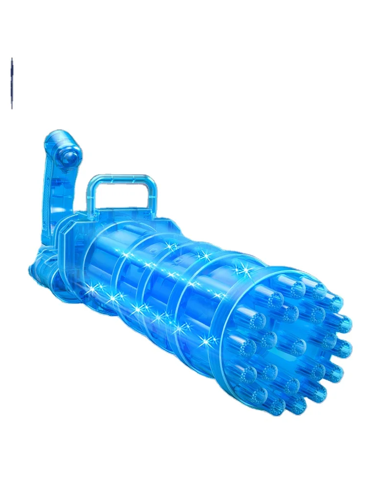 15holes Bubble gun semi automatic gatling bubble machine for children bubble gatling gun