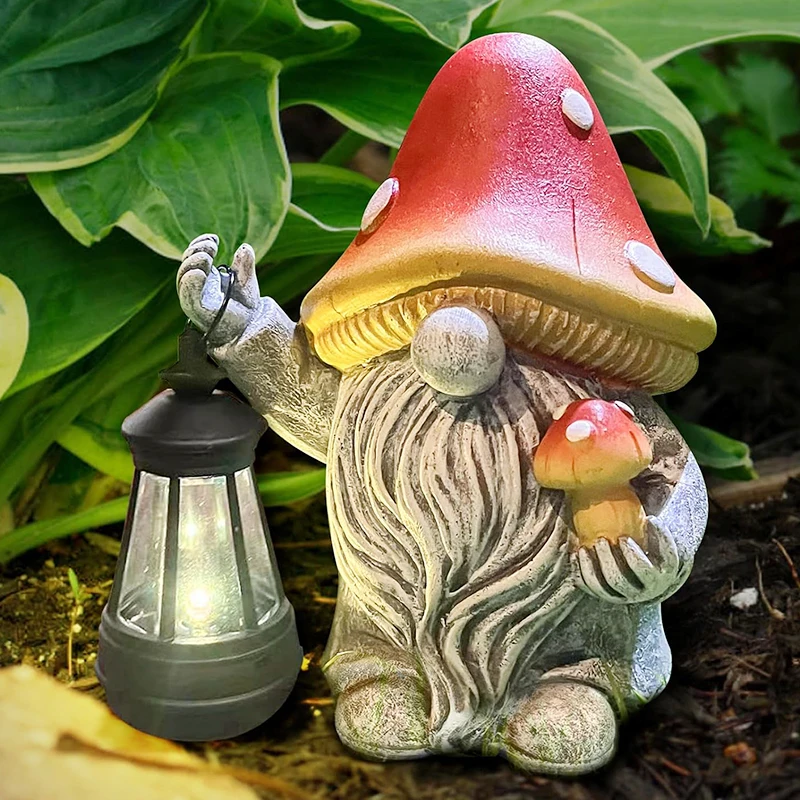 BSCI Factory Dinosaur Garden Dragon Statue Outdoor Decor Dinosaur Figurine with Solar Light