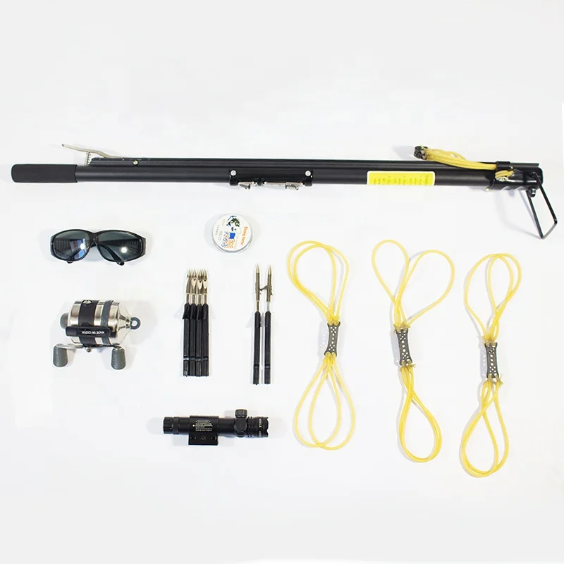 Outdoor Slingshot Fishing Hunting Professional Slingshot High Velocity Catapult Kit with Infrared Sight Fishing Reel Slingshots