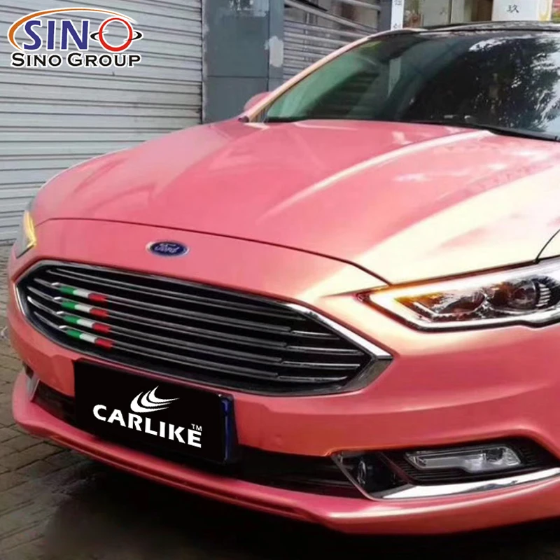 MC-05 High Quality PVC Film Waterproof Super Gloss Auto Vinyl Light Pink Mystic Coral Wrapping  Sticker Car Wrap Vinyl Roll