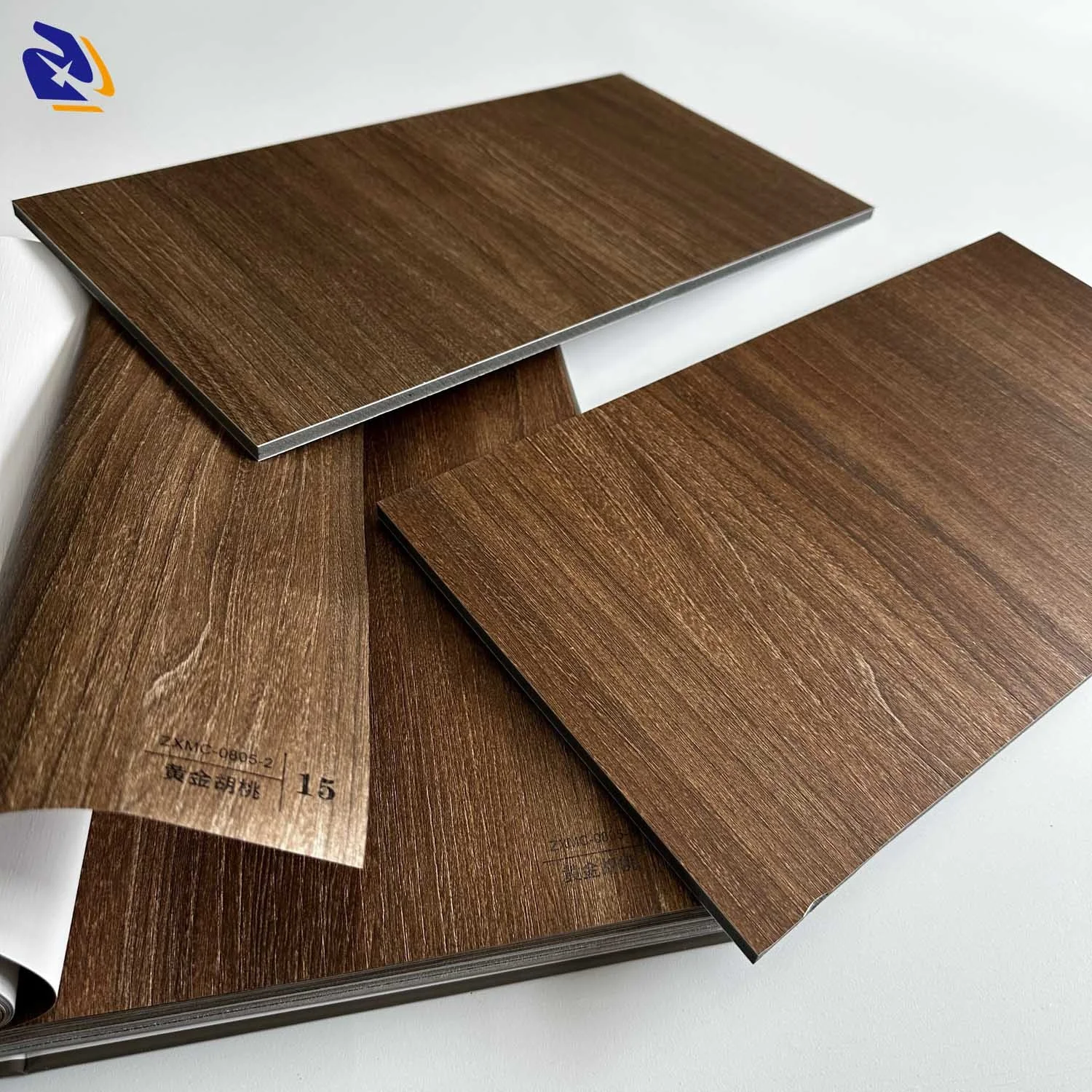 Unique Golden Walnut Texture Wall Panel New Color Embossed PVC Foil Roll Decorative Wood PVC Film for Door Furniture Films