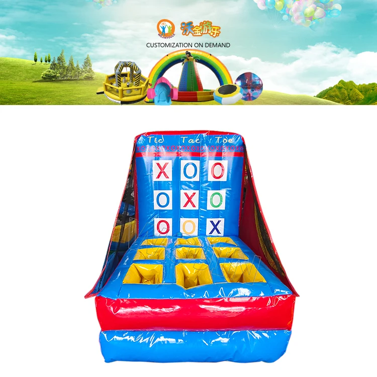 Tic Tac Toe Carnival Inflatable Sport Game Stall Inflatable Bouncer Soft Games in Sport Games