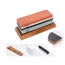 2 Grits Whetstone Set 2-Side Wet Stone Knife Sharpener Stone Sharpener Wetstone