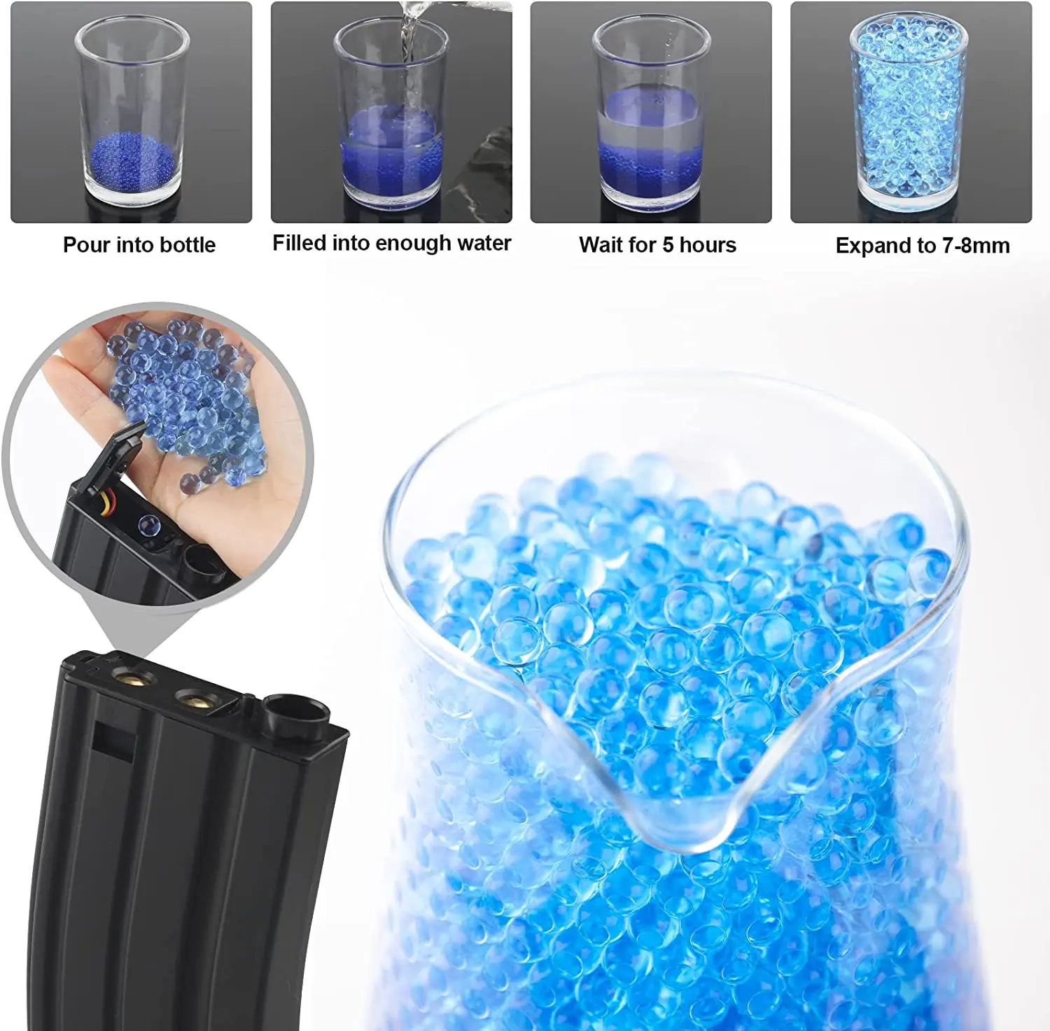 Hot Selling Classic G36 Toy Guns for boys Outdoor Entertainment Splatter Gel Ball Blaster with 7 8mm safe water beads