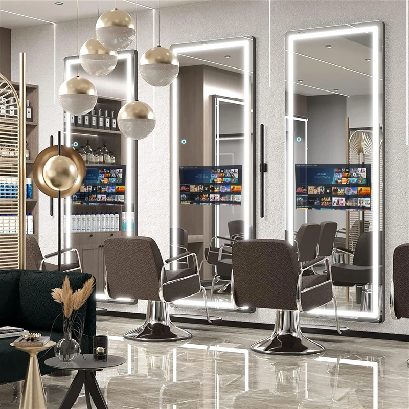 smart led mirror bathroom with temperature display smart mirror touch screen with tv bathroom mirrors with light