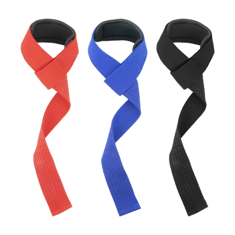 MKAS Deadlifts Heavy Duty Customized Color Strength Training Dowel Gym Weight Lifting Straps Power Lifting Wrist Straps