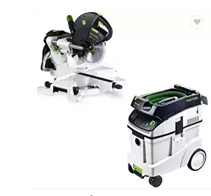 Bulk Sales New 2022 New SALES Festools KS 120 Dual Compound Sliding Miter Saw w out T-LOC + CT 48 Dust Extractor Package
