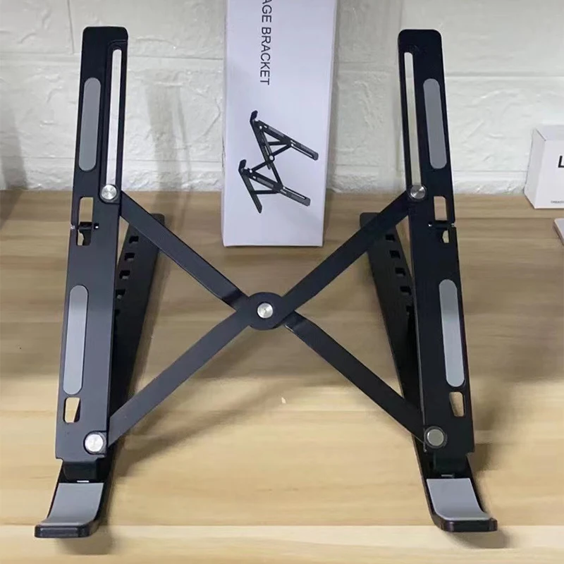 Custom Metal Slim Laptop Stand Portable Aluminum Laptop Stand Adjustable Support Laptop Stand For Tablet Notebook