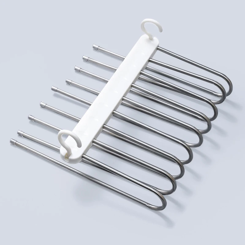 Pants Hangers Multifunctional Pants Rack Hanger Collapsible Pant Organizer for Closet Jean Trouser Scarf Hangers for Men Women