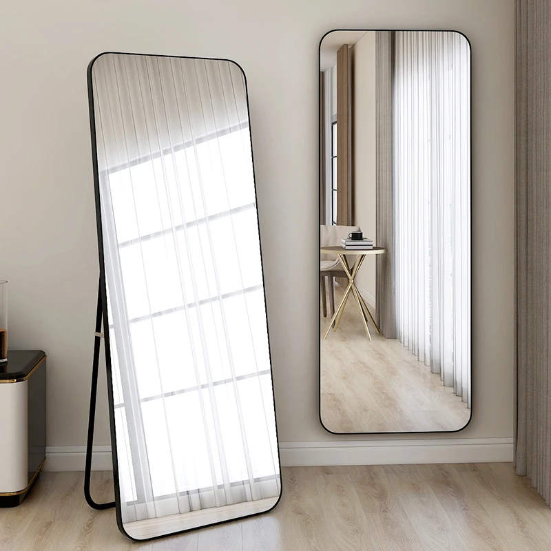 Modern Style Full Body Mirror Unbreakable Standing Mirror Big Decor Floor Mirror For Living Room