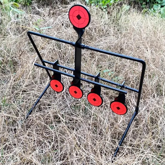High Quality Tactical Steel Archery Outdoor Hunting Target Unisex Heavy Metal Spinning Pallet Shooting Gun & Archery Toy