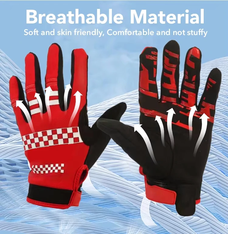 Motorbike Cycling Racing Hand Gloves Bmx Mtb Dh Motorcycle Riding Full Finger Gloves