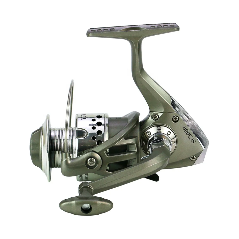 KY The Cheapest 12 Bearings Gear Ratio 5.5:1Spinning Reel Metal Spool Plastic Body Fishing