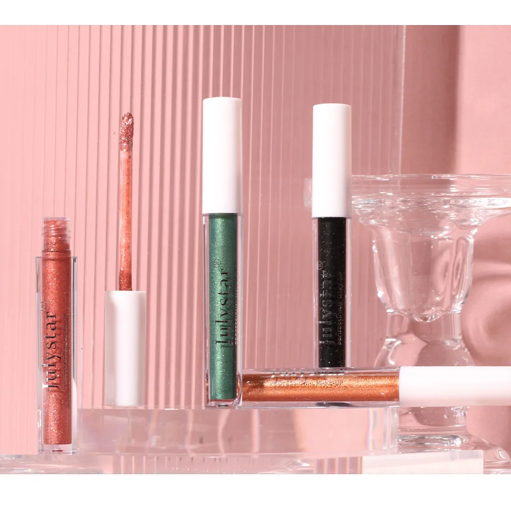 New Trend Makeup Liquid Glitter Eyeshadow Chameleon Metallic Pearl Matte Makeup 10 Colors Bright Streamer Eyeshadow