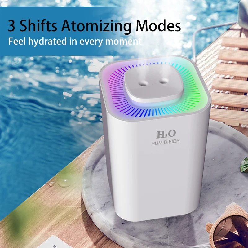 Домашний светодиодный luftbefeuchter USB-C Umidificador номер Humidificateur Арома диффузор прохладный туман ультразвуковой
