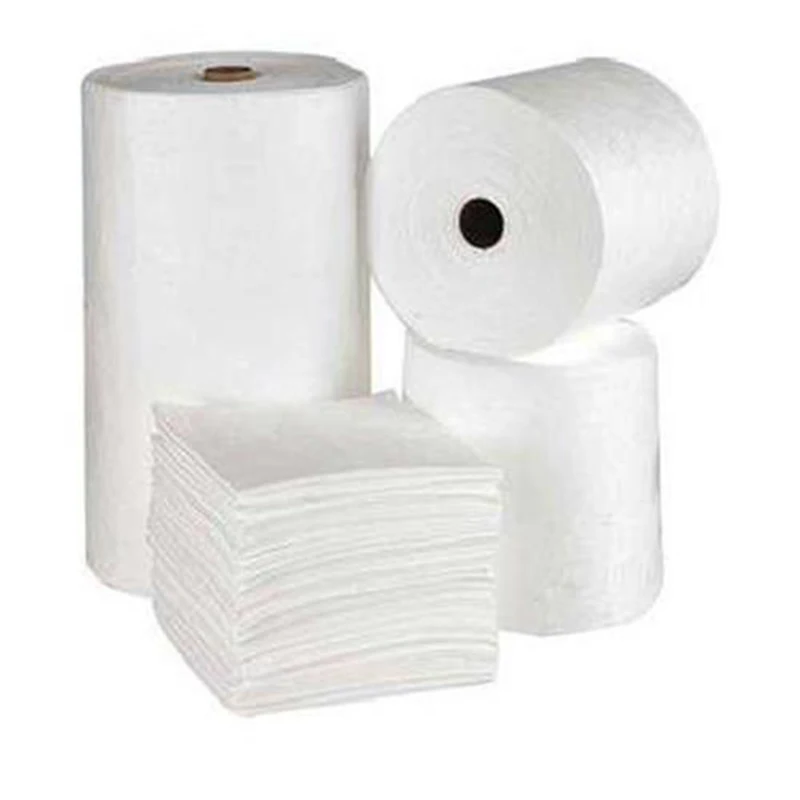 Hubei Xiantao JM Wholesale High Quality high absorbency 200-400Gsm 100% pp white oil pads spill mat