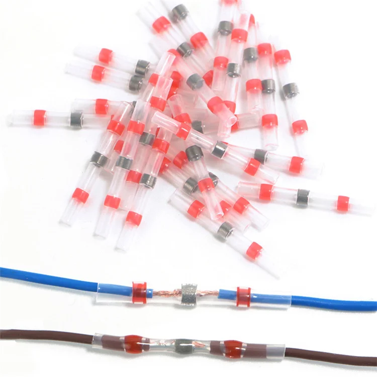 PE Insulated Electrical Wiring Connectors Wire Connector Waterproof Heat Shrink Wire Butt Connector