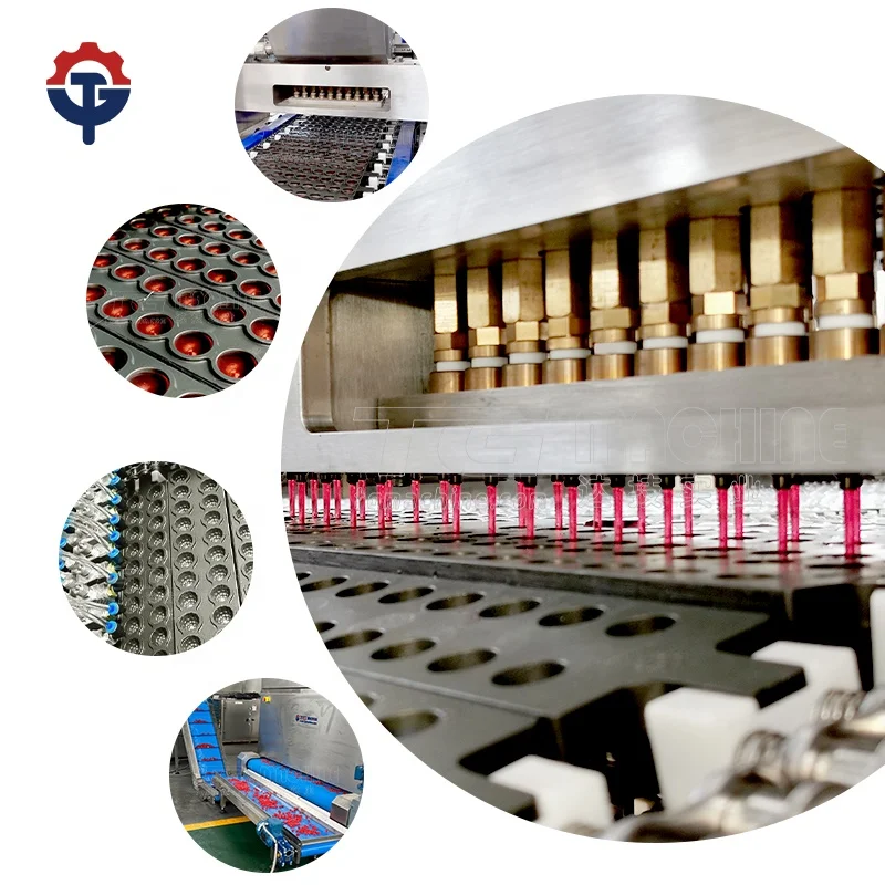 AUTOMATIC FRUIT SHAPE JELLY CANDY MAKING MACHINE SMALL GUMMY CANDY MACHINE