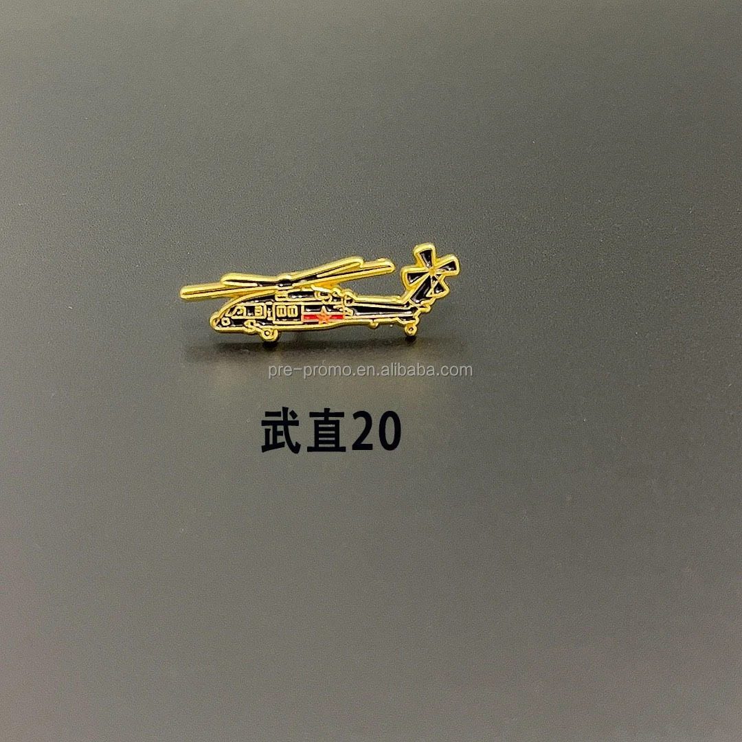 Wholesale Custom Stocked Zinc Alloy Aircraft Pin Metal Airplane Pin Badge