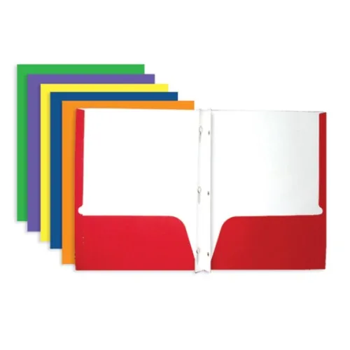 Chinese Factory Top Quality Best Price 6 Colors Heavy Duty Plastic 2 Pocket Folder 12 Pack Plastic Pocket Folders