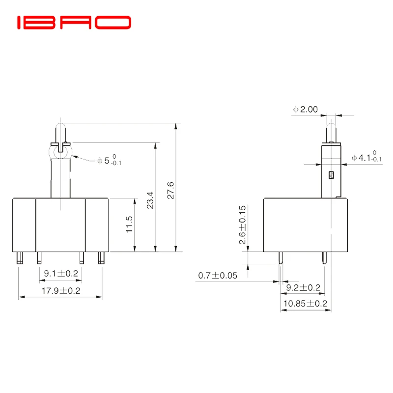 IBAO CNIBAO MAH Series Car Seat Switch Four Dirction Square Rocker