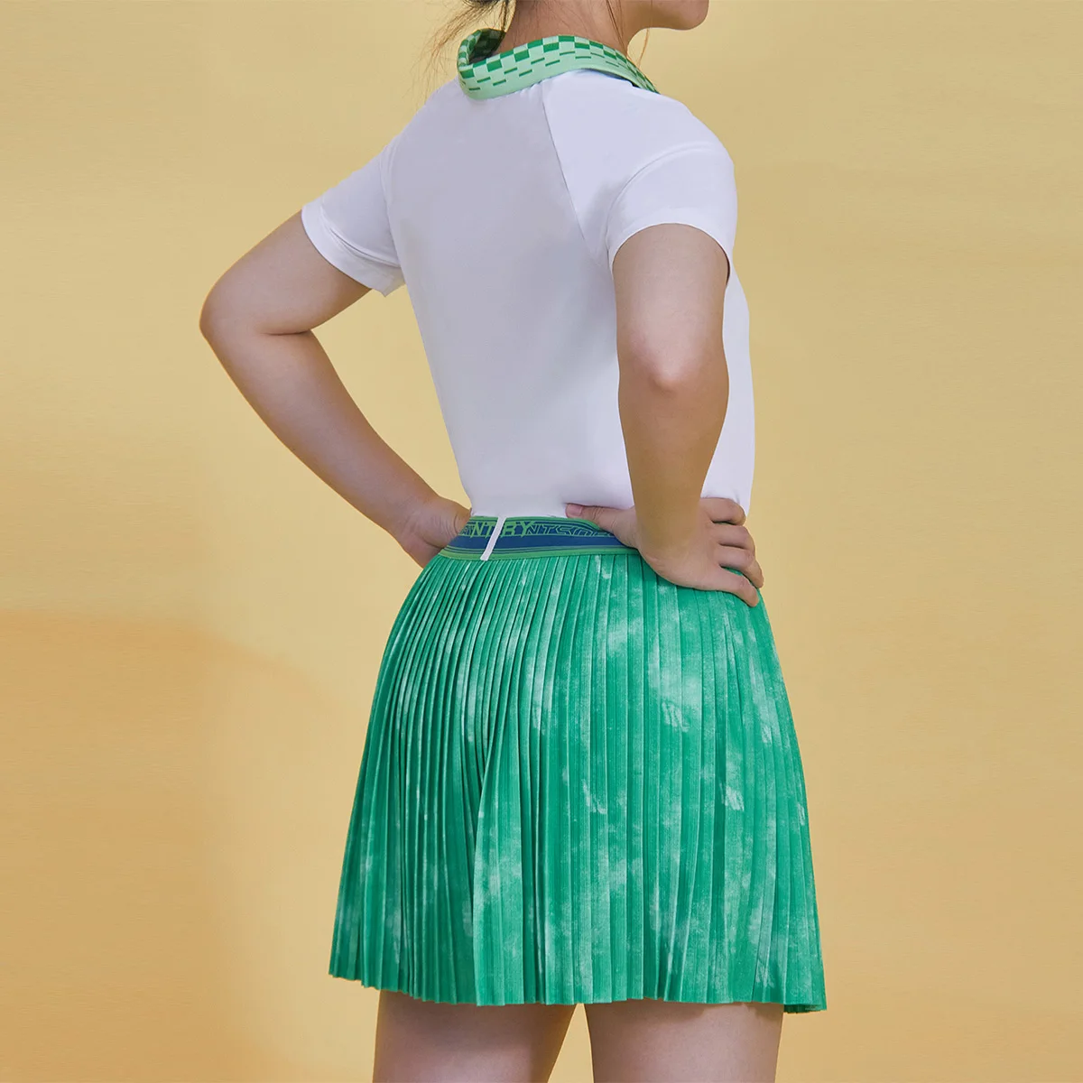 Youth Two Pieces Sportswear Golf Skirts Women Pleated Tennis Outfit Skirt 2 Piece Set With Custom Logo