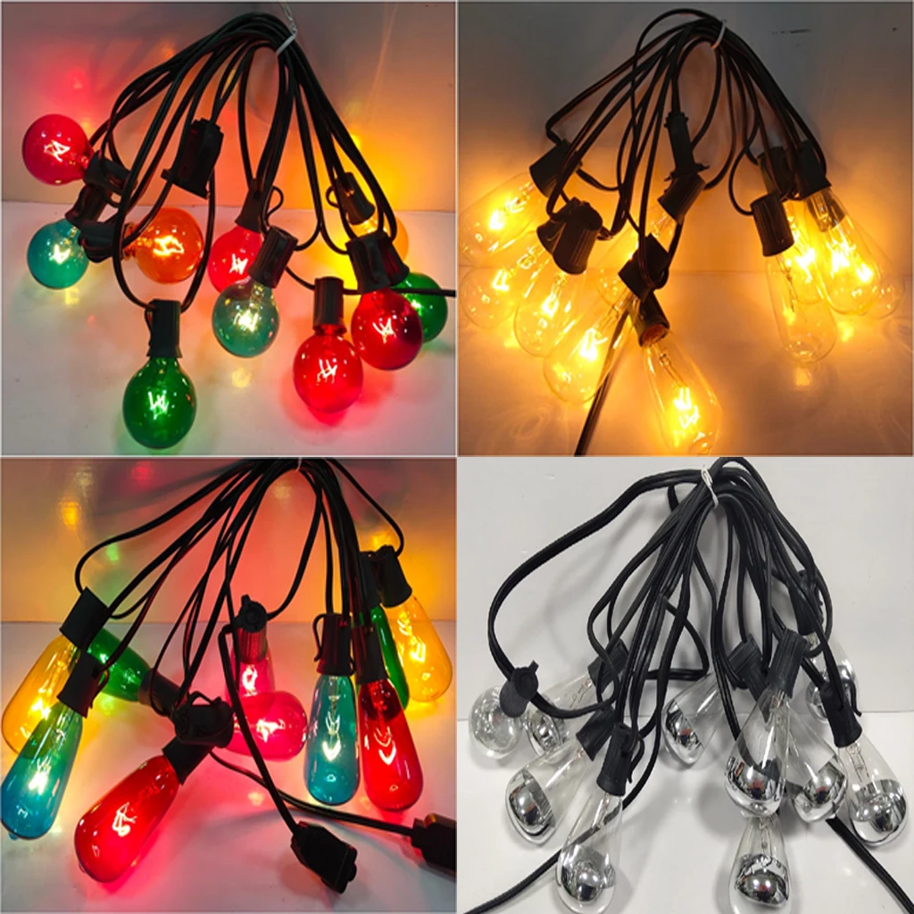 outdoor use decorative C type Light Stringer 25L string light