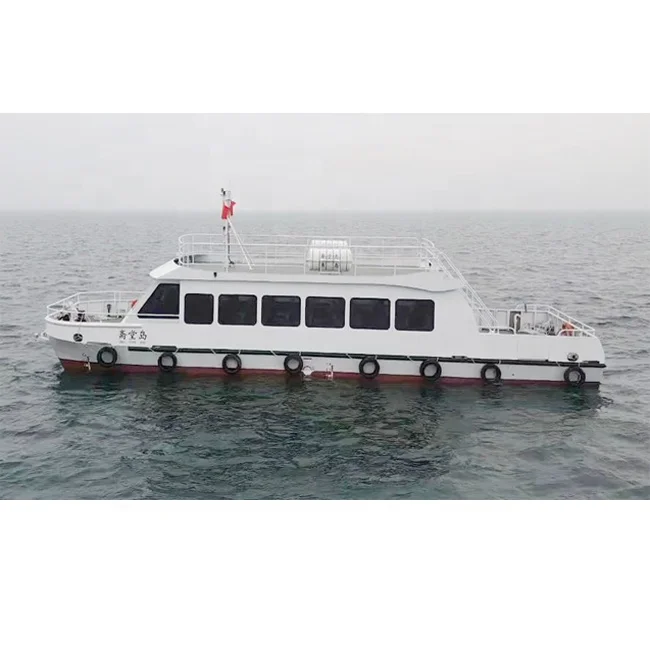 China Aluminum Alloy Catamaran Water Bus Sightseeing Tourist Passenger Boat For Sale