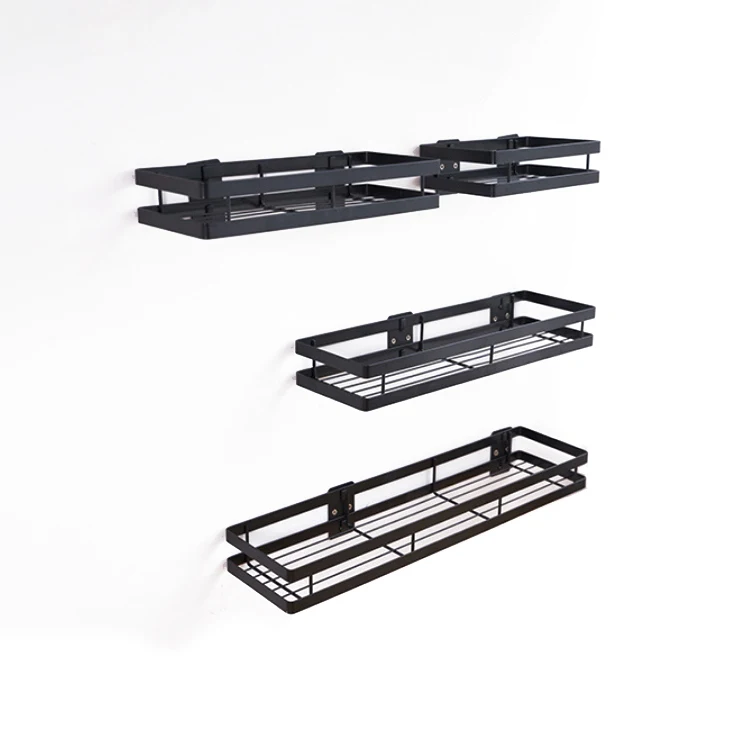 Good Quality Material Iron Shower Shelf Basket Caddy For Bathroom And Kitchen