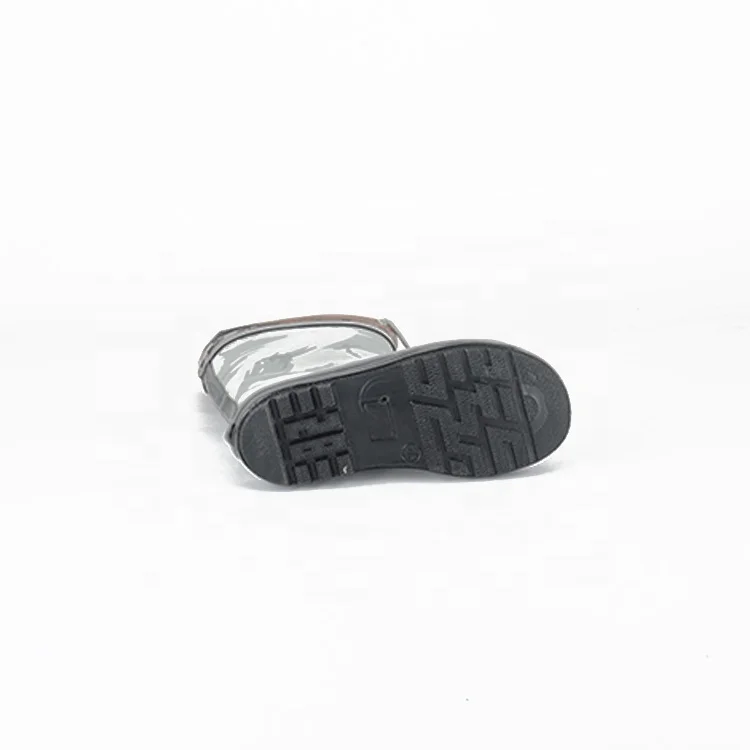 Custom Outdoor Newest Design Kids Silver Rain Boots Design Your Own Gumboots Rubber Rain Shoes