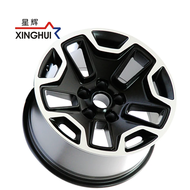 rines17 inch 4x4 rims concave black machine face 5 holes pcd 5x127 ET-13 SUV offroad car wheels