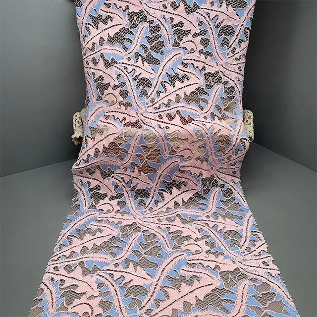 TUTON French Flower Lace 140 CM Nylon Net Fabric Wholesale For Women Dress