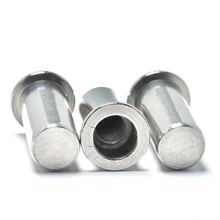 Flat Head Close End Waterproof Self Clinching Nut Round Head Solid Steel Rivets