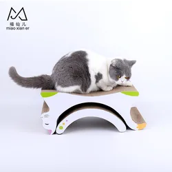Eco-Friendly Feature corrugated paper material cat fish toy