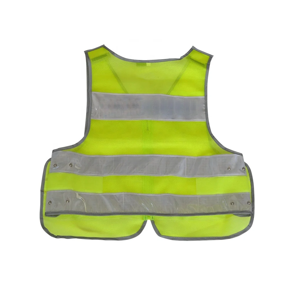 OEM Accept Police Traffic Security Reflective Vest Warning Safety Clothing For Sale