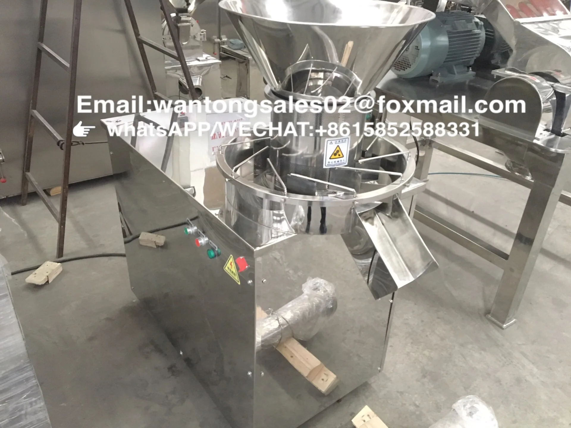 ZLG industrial pharmaceutical  high quality stainless steel dry wet powder rotary granulator